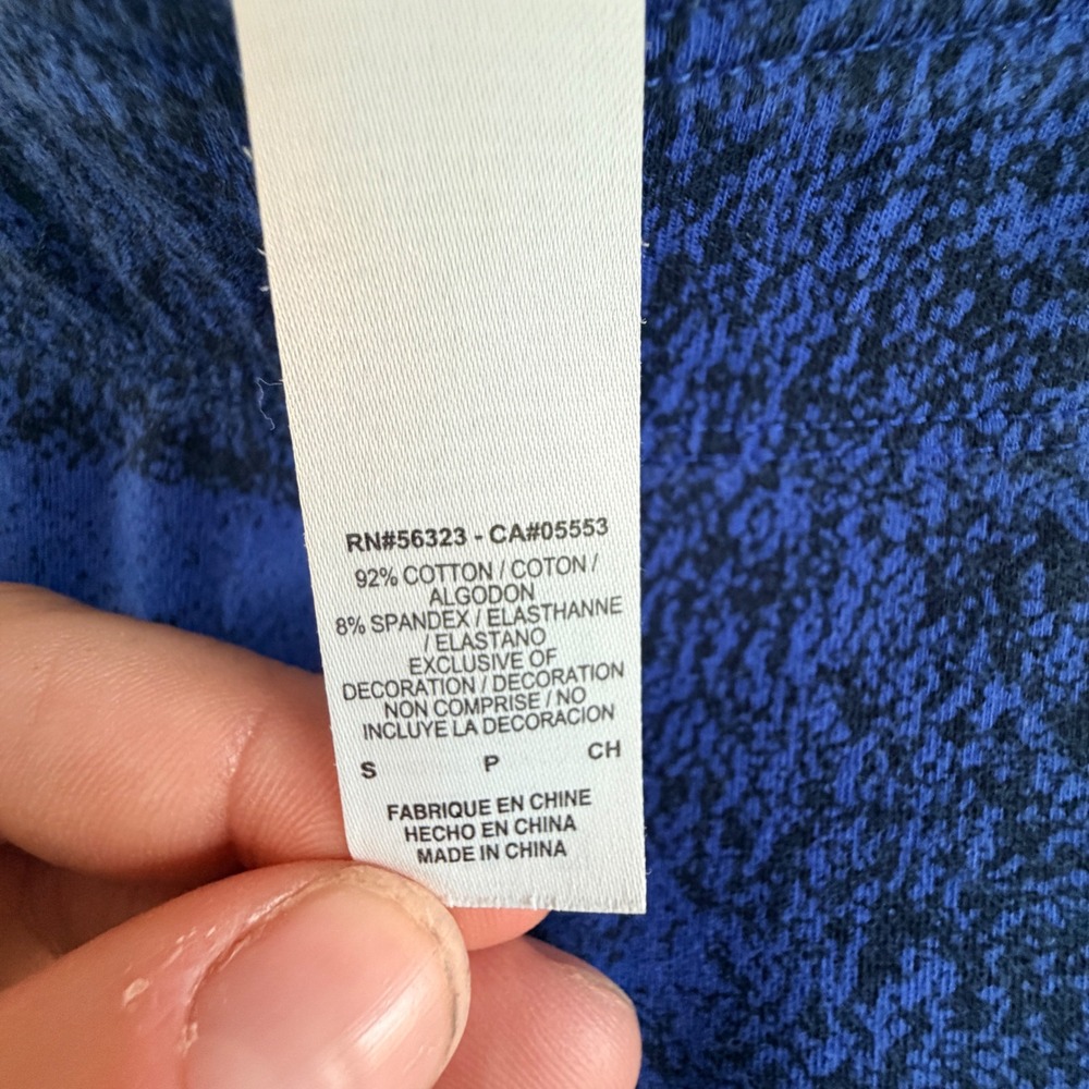 Nike Base Layer Leggings Women Small Blue Black Camo Stretch Gorpcore Cotton - Picture 3 of 5
